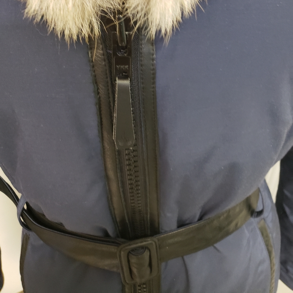 Arctic Parka Navy with Fur Trim - Picture 4 of 8